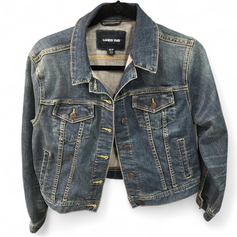 Lands' End Classic Blue Jean Jacket